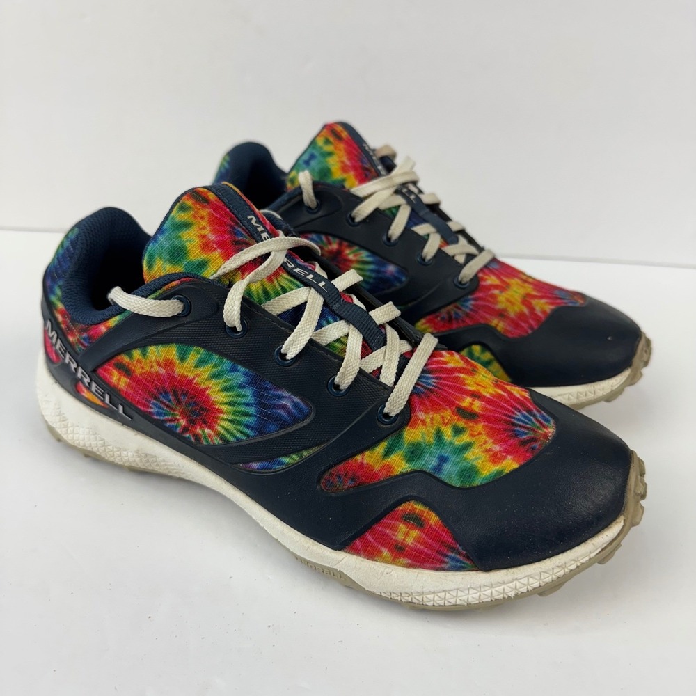 Merrell Bare Access Shoes Big Kid Size 5M Tie Dye Low Top Trail Running Sneakers